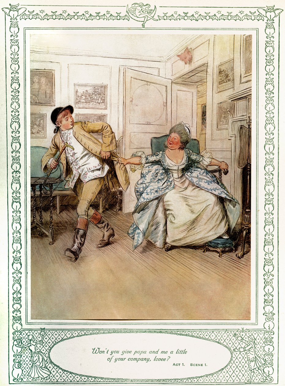 La comedia de Oliver Goldsmith 
