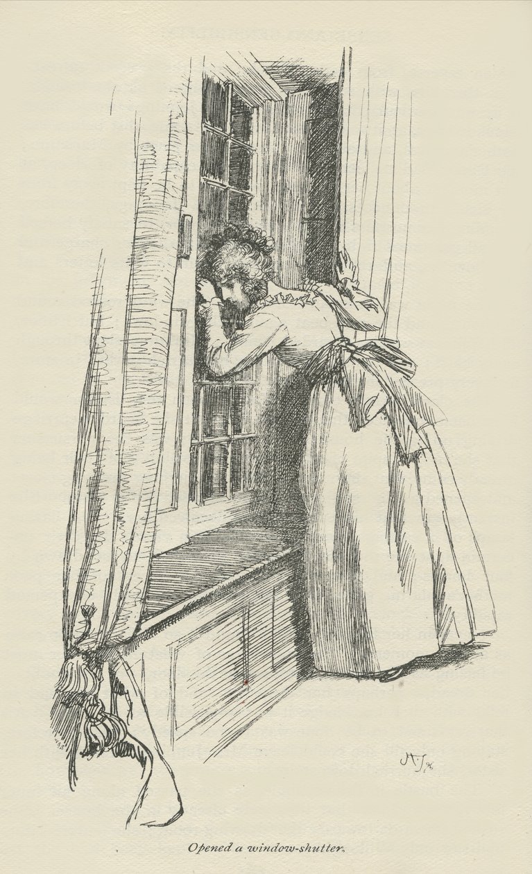 Abrió una contraventana de Hugh Thomson