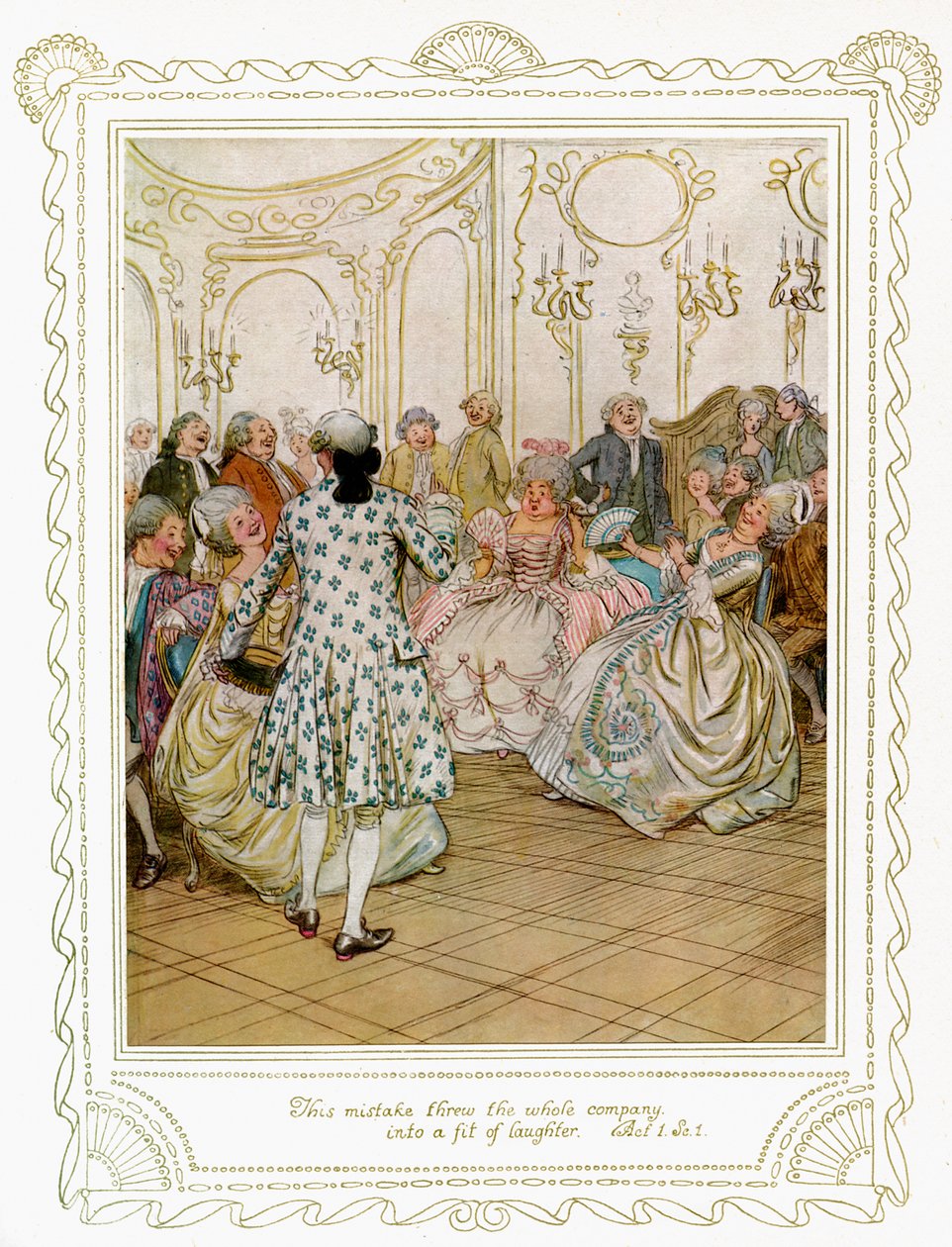 La escuela del escándalo de Richard Brinsley Sheridan de Hugh Thomson