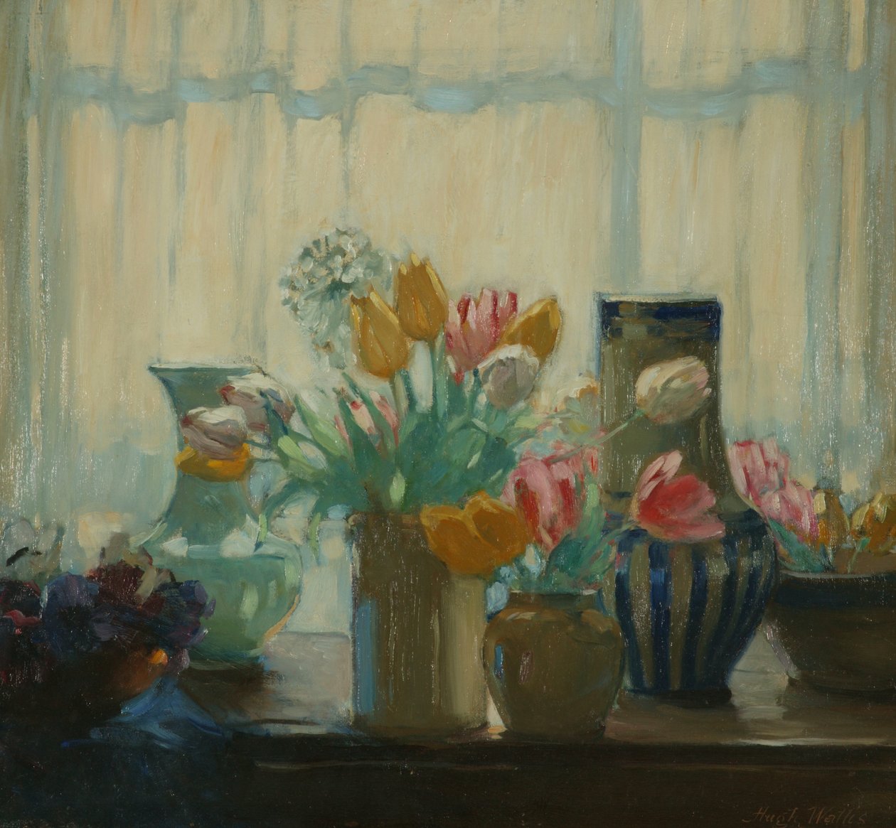 Flores en la ventana de Hugh Wallis