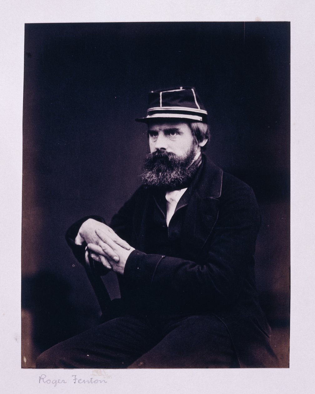 Retrato de Roger Fenton de Hugh Welch Diamond
