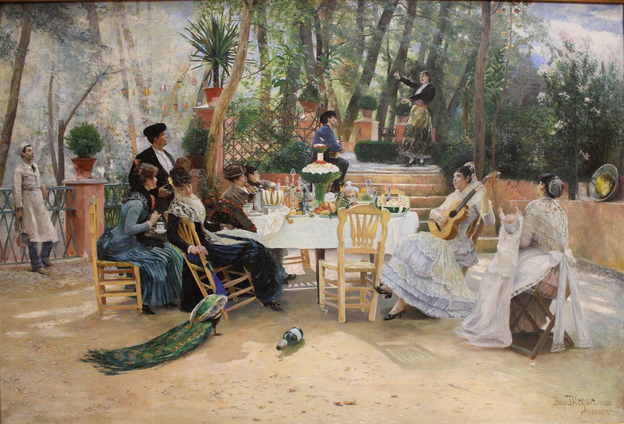 Almuerzo durante La Feria en Granada de Hugo Birger