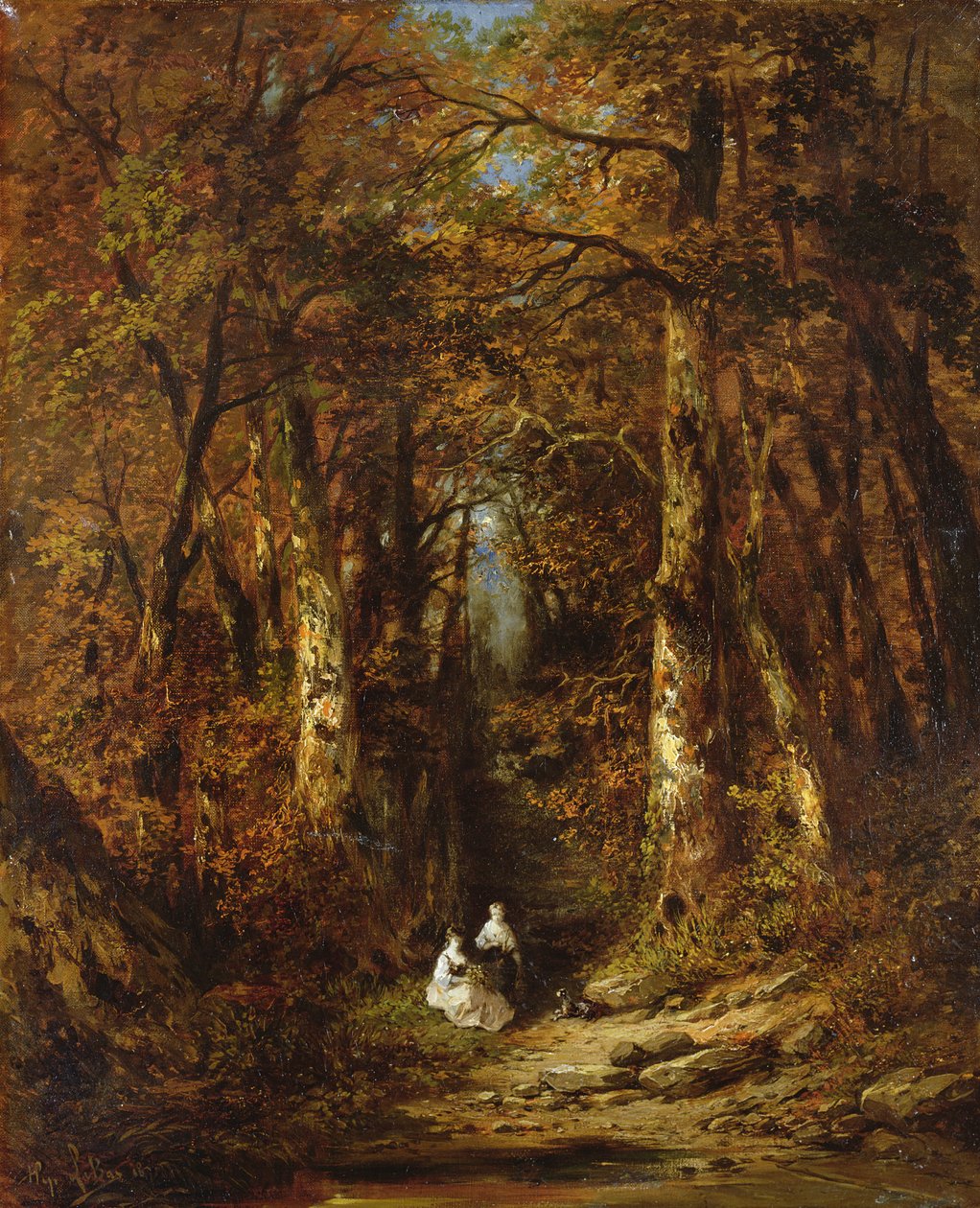 En el bosque, 1871 de Hugo Le Bas