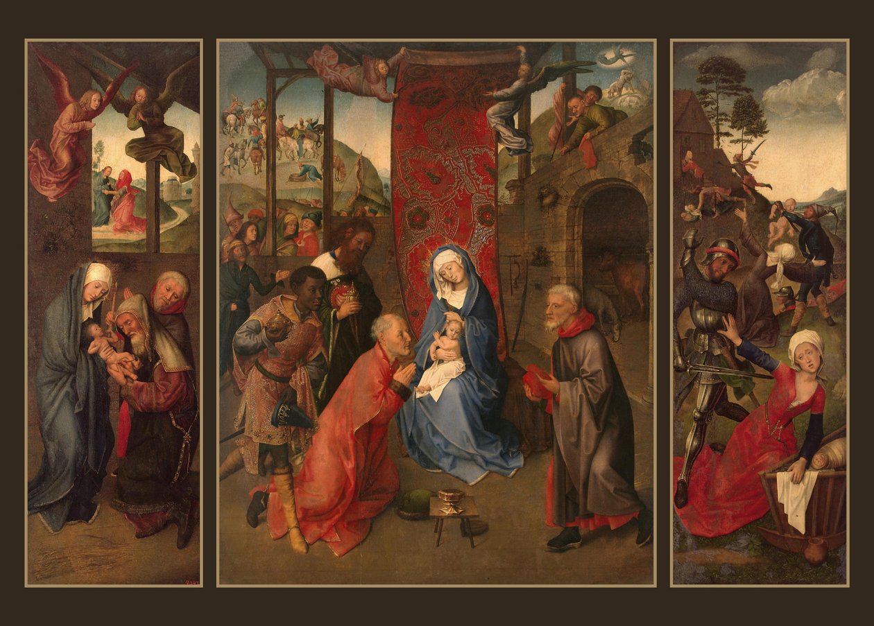 La Adoración de los Magos (Tríptico) de Hugo van der Goes