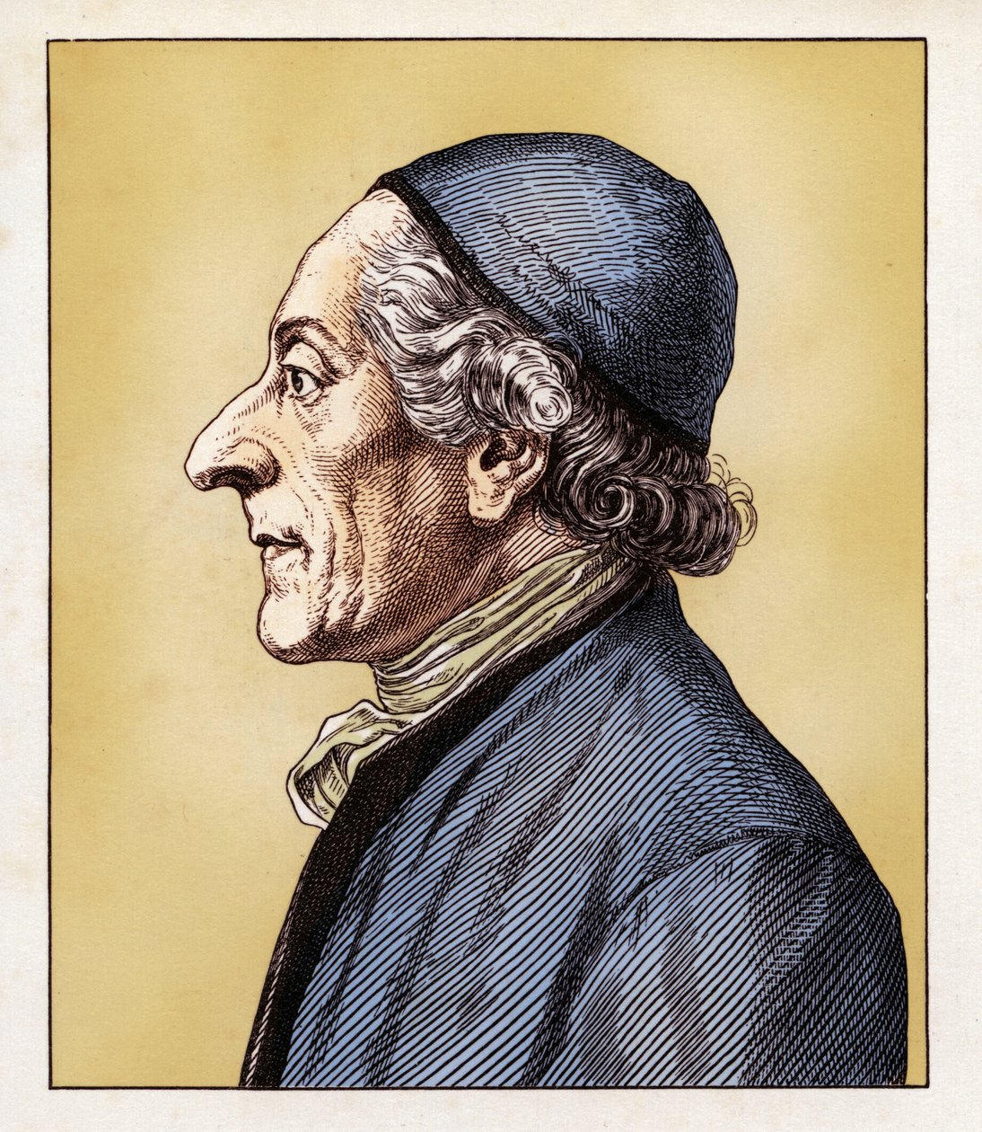 Johann Caspar Lavater (11 noviembre 1741-2 enero 1801) 1854 (grabado) de Hugo Bürkner