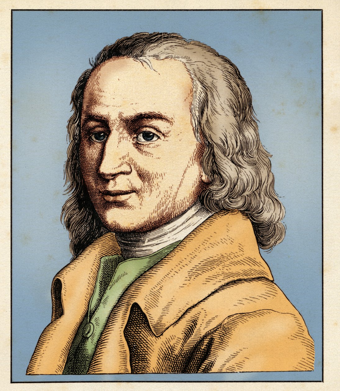 Matthias CLAUDIUS (15 agosto 1740-21 enero 1815) 1854 (grabado) de Hugo Bürkner