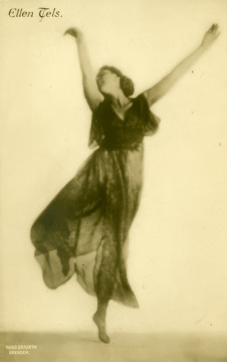 Ellen Tels / Fotopostkarte de Hugo Erfurth