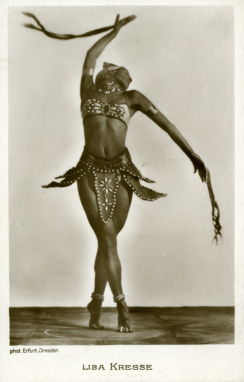 Lisa Kresse / Fotopostkarte de Hugo Erfurth