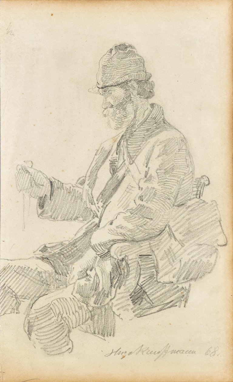 Senderista descansando de Hugo Kauffmann