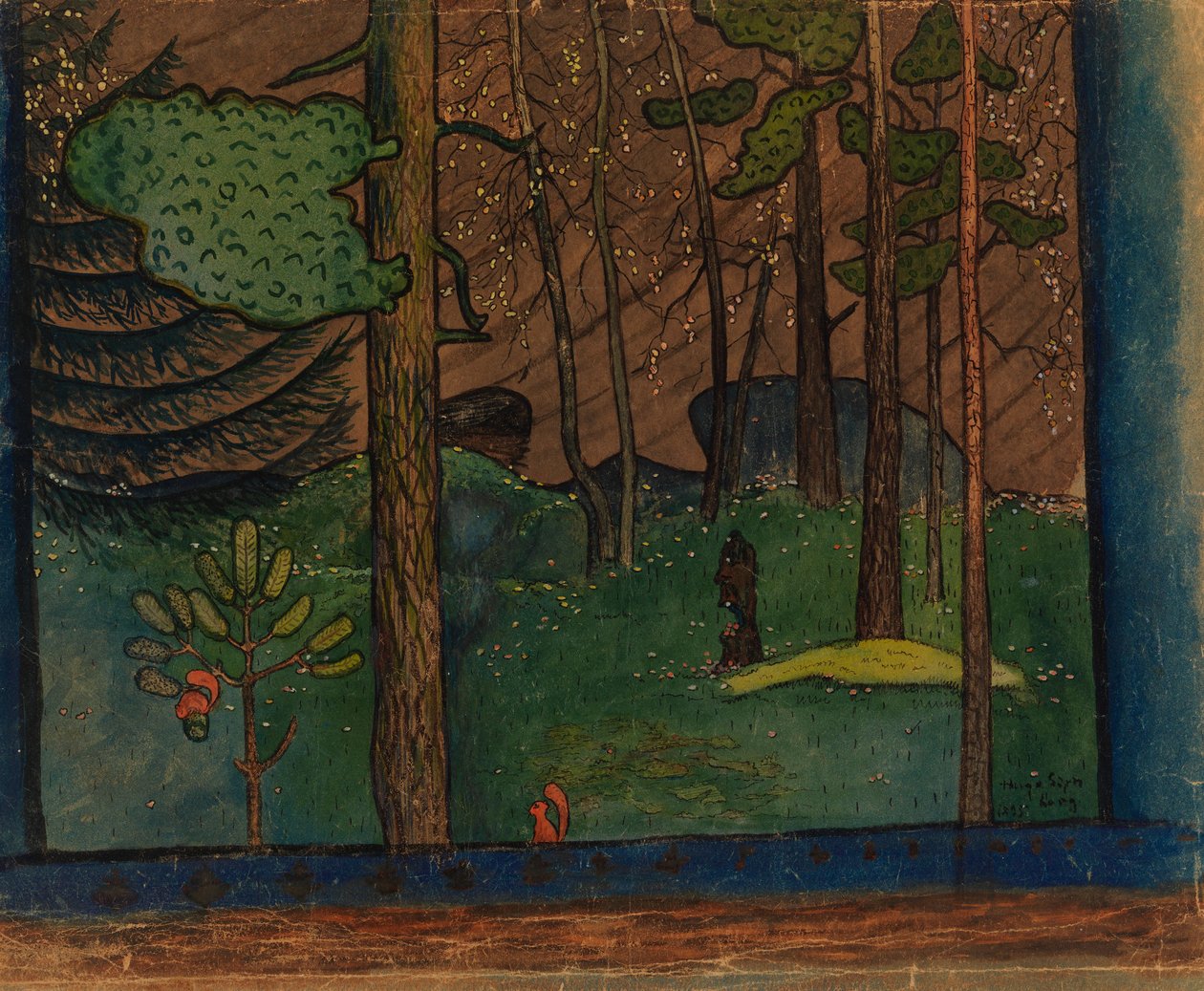 El otoño en el bosque de Hugo Simberg