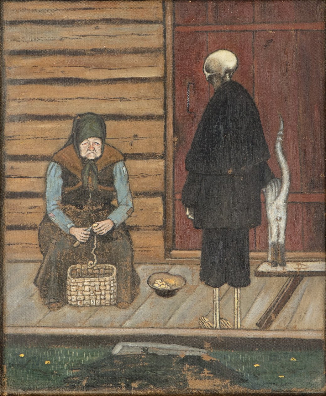 La muerte y el pelapatatas de Hugo Simberg