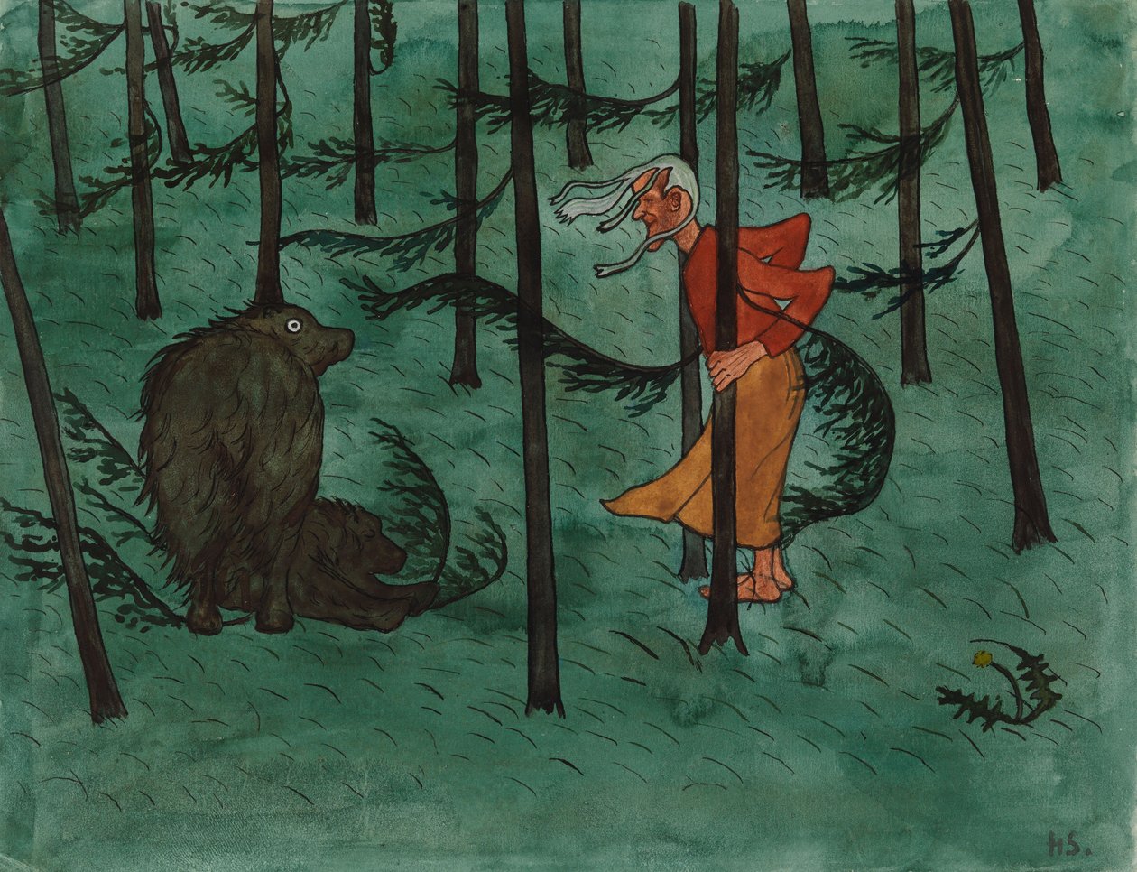 Miedo en el bosque de Hugo Simberg