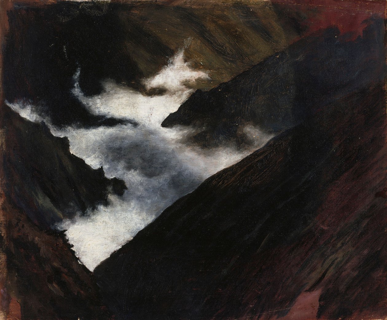 Arroyo de montaña en el Cáucaso de Hugo Simberg