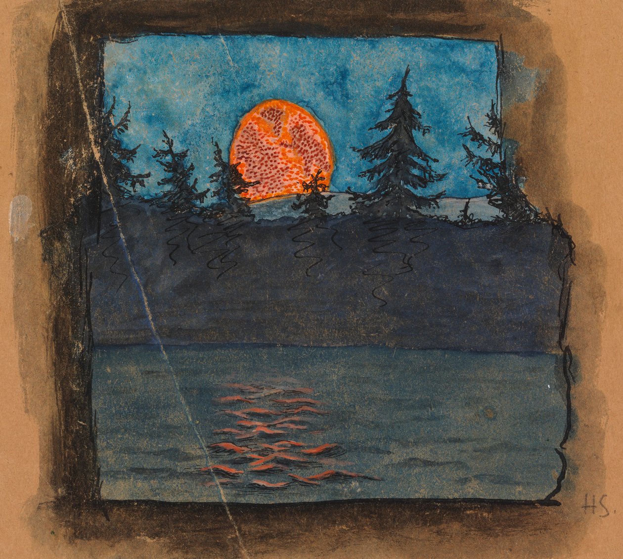 La luna está saliendo de Hugo Simberg