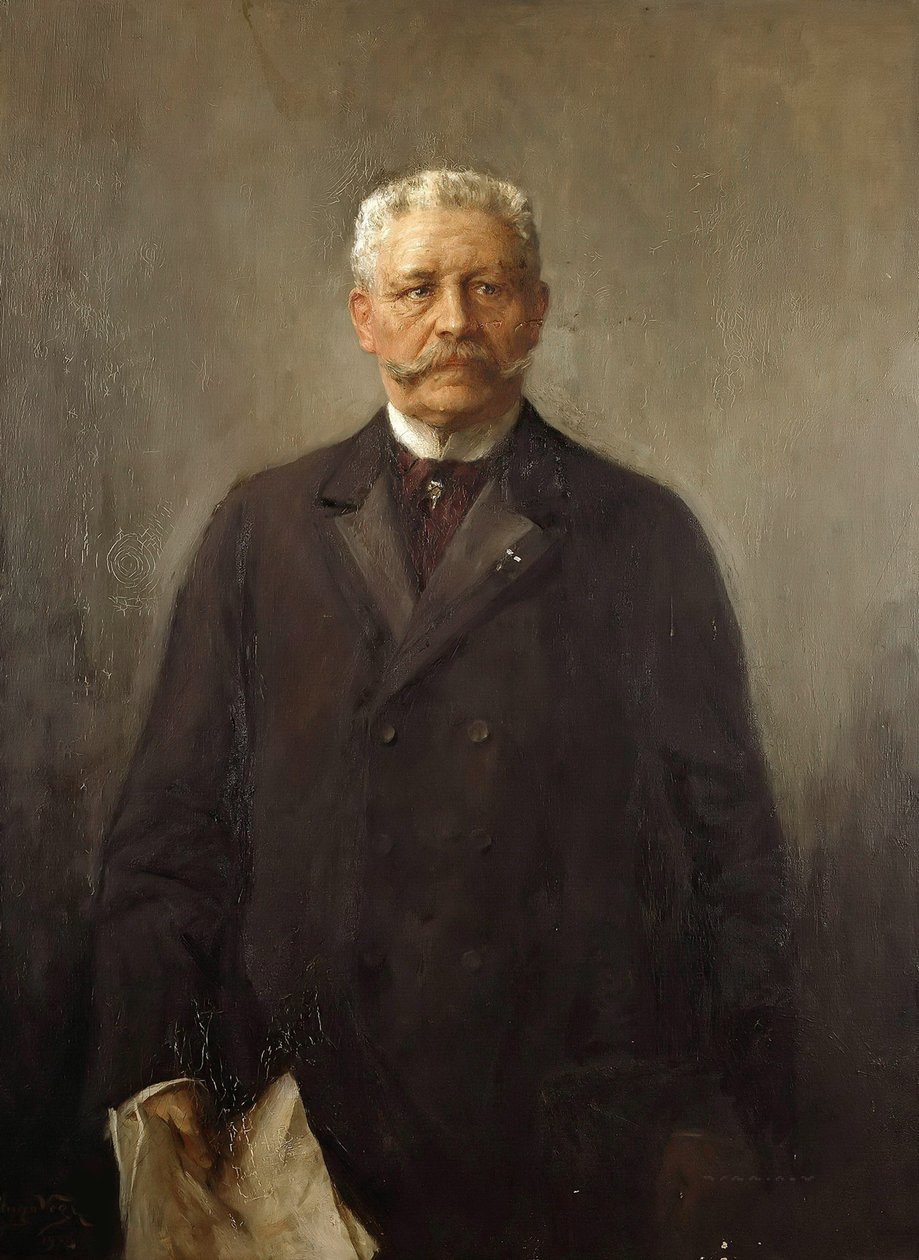 Retrato de Paul von Hindenburg 1847-1934, 1926 de Hugo Vogel