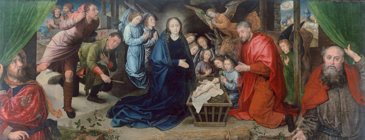 La Adoración de los pastores de Hugo van der Goes (1440-1482), tabla de Hugo van der Goes
