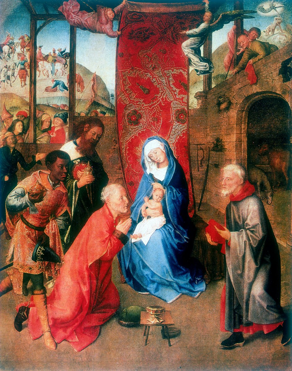 La adoración de los magos, siglo XV de Hugo van der Goes