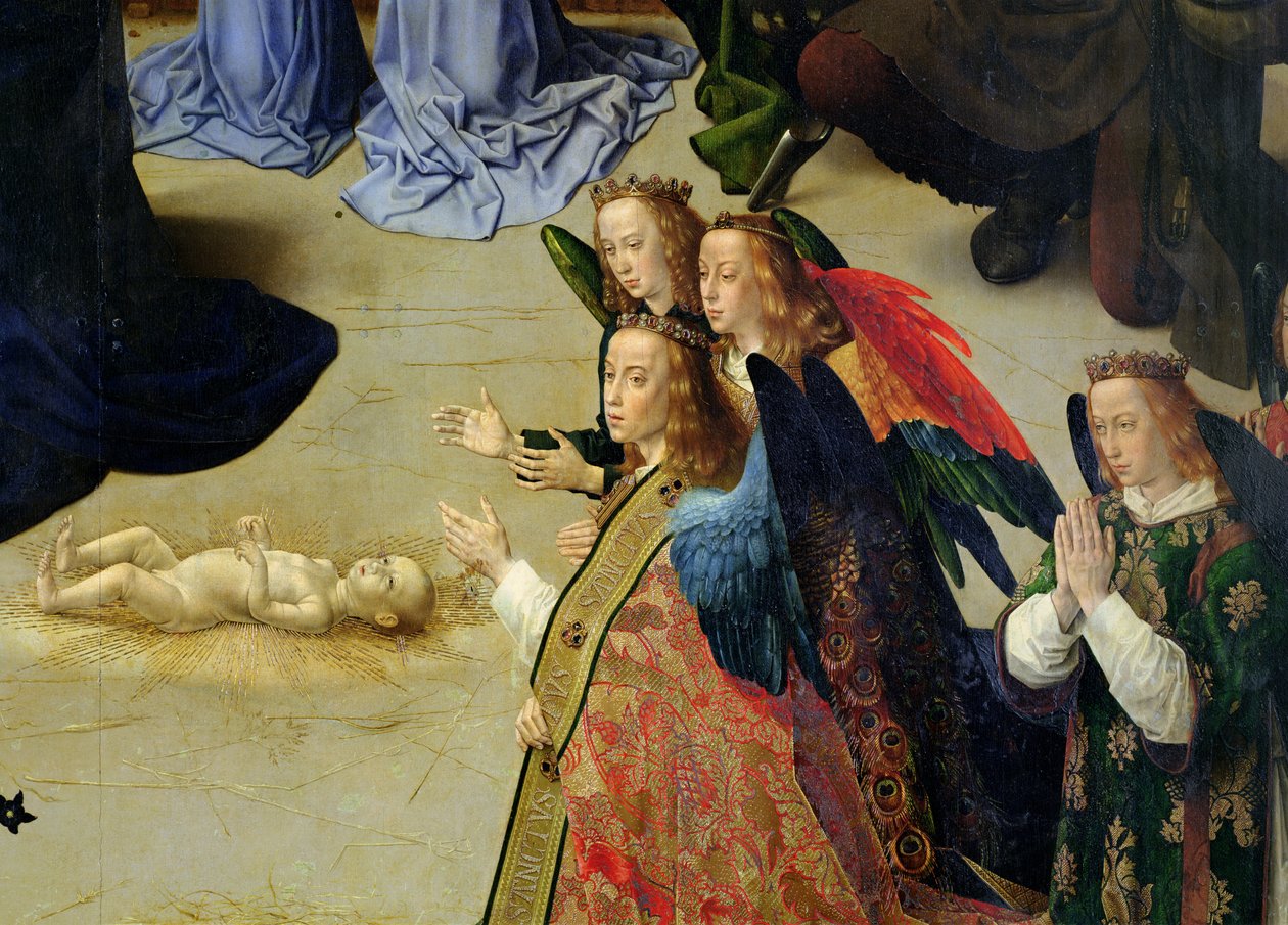 El Tríptico de Portinari (detalle) de Hugo van der Goes