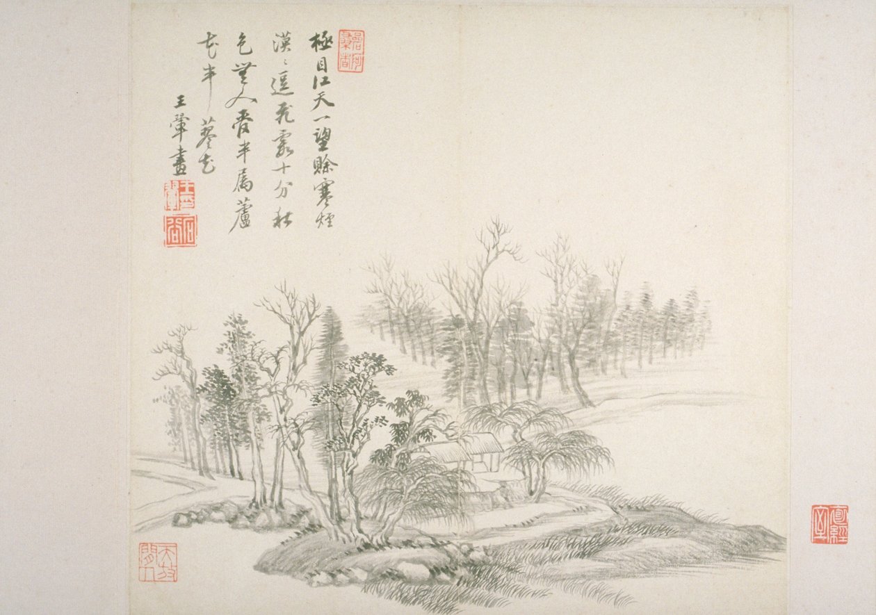 Album After Old Masters And Poems (álbum (10 hojas), tinta sobre papel) de Hui Wang