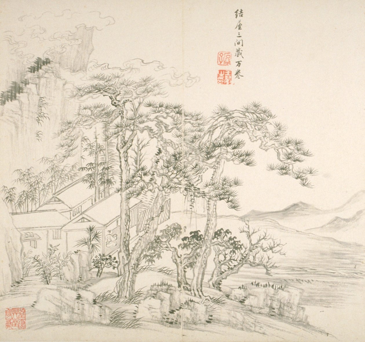 Album After Old Masters And Poems (álbum (10 hojas), tinta sobre papel) de Hui Wang
