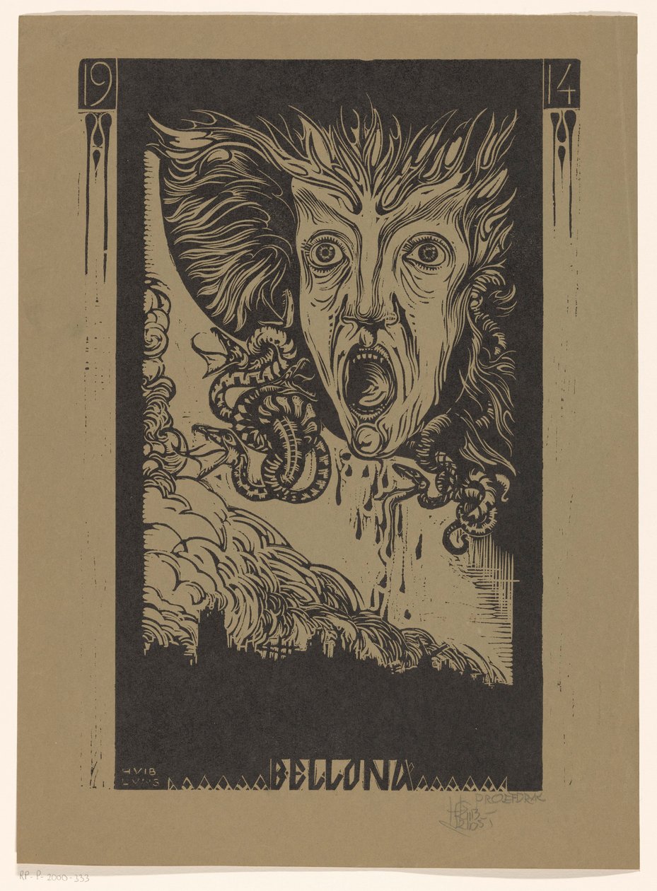 Bellona (título del objeto) de Huib Luns (signed by artist)