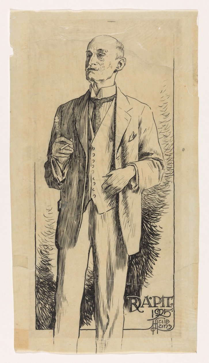 Retrato de Adriaan Pit de Huib Luns (signed by artist)