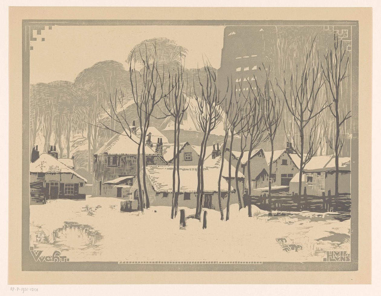 Vught en la nieve de Huib Luns