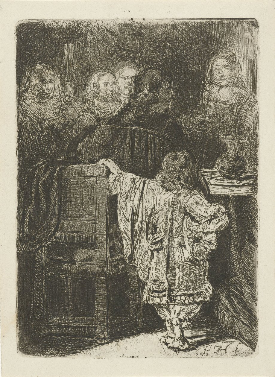 Compañerismo en una silla y mesa. de Huib van Hove Bz