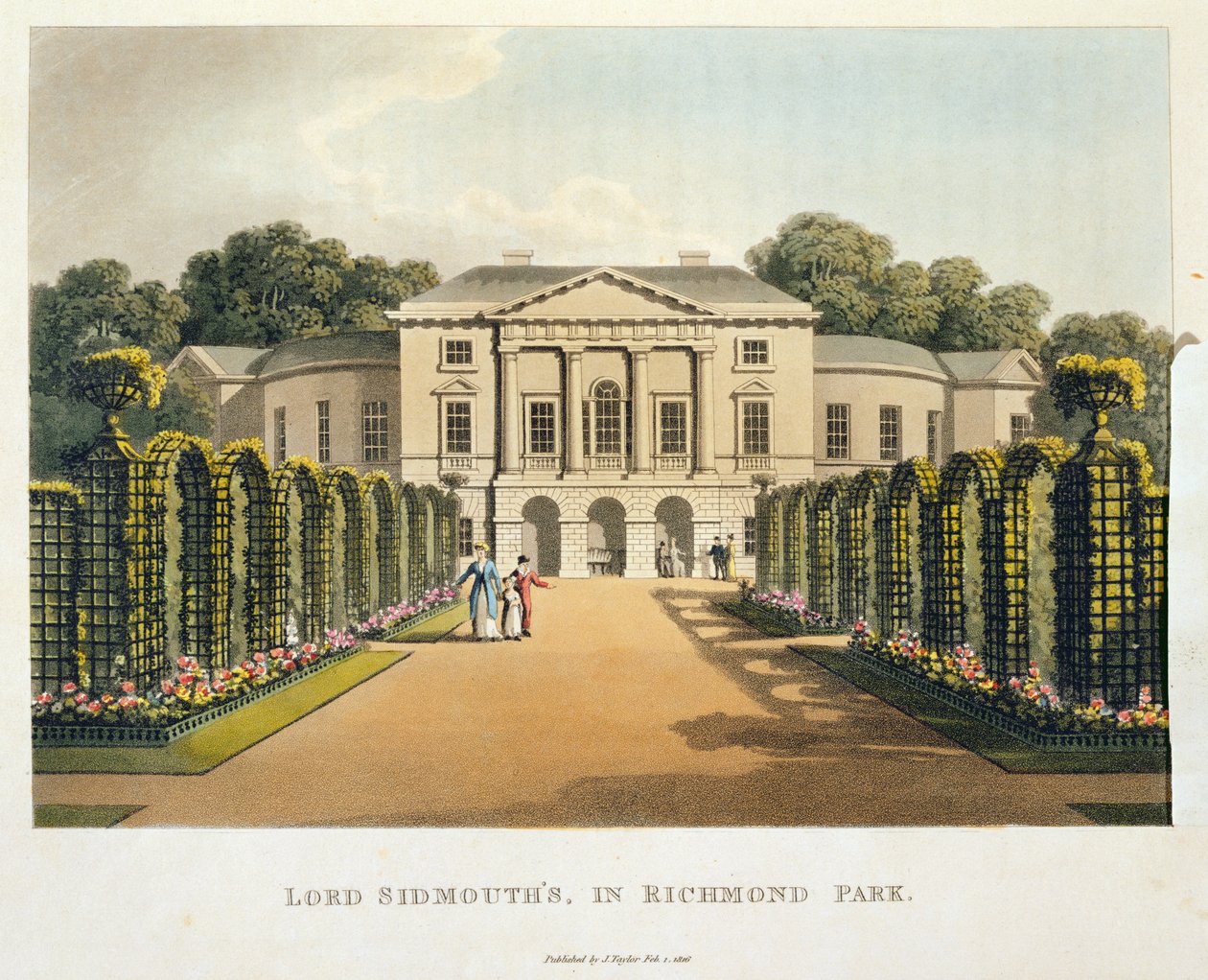 La casa de Lord Sidmouth, en Richmond Park, de 