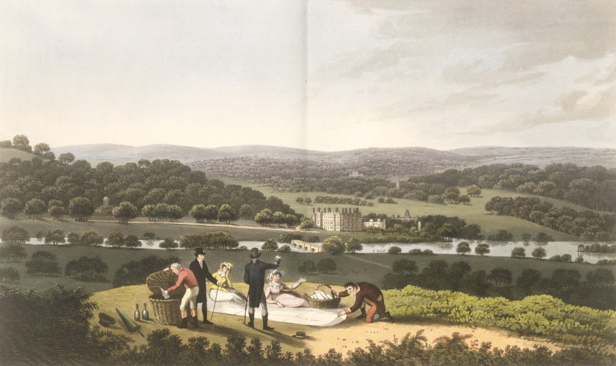 Vista general de Longleat desde Prospect Hill, de 