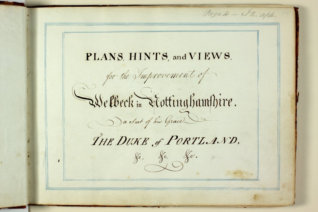 Libro Rojo: Welbeck de Humphry Repton