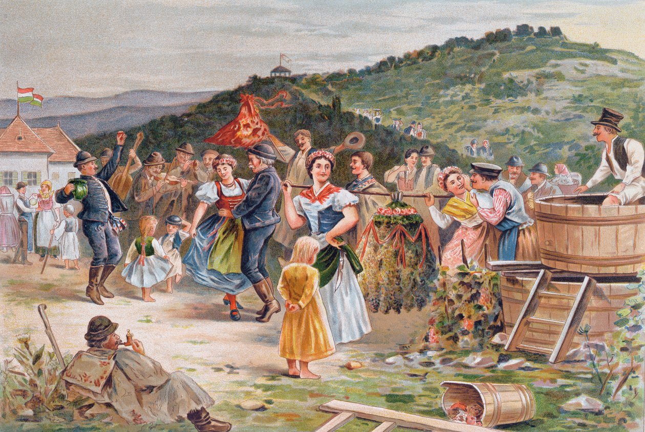 Festival de la cosecha de vino en Hungría de Hungarian School