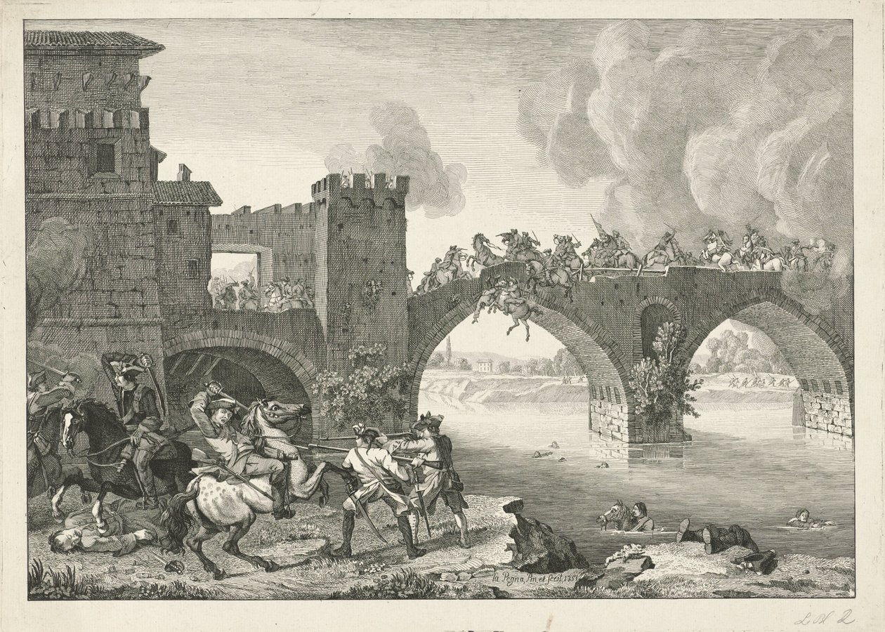 Pelea en un puente de Hyacinth de La Pegna