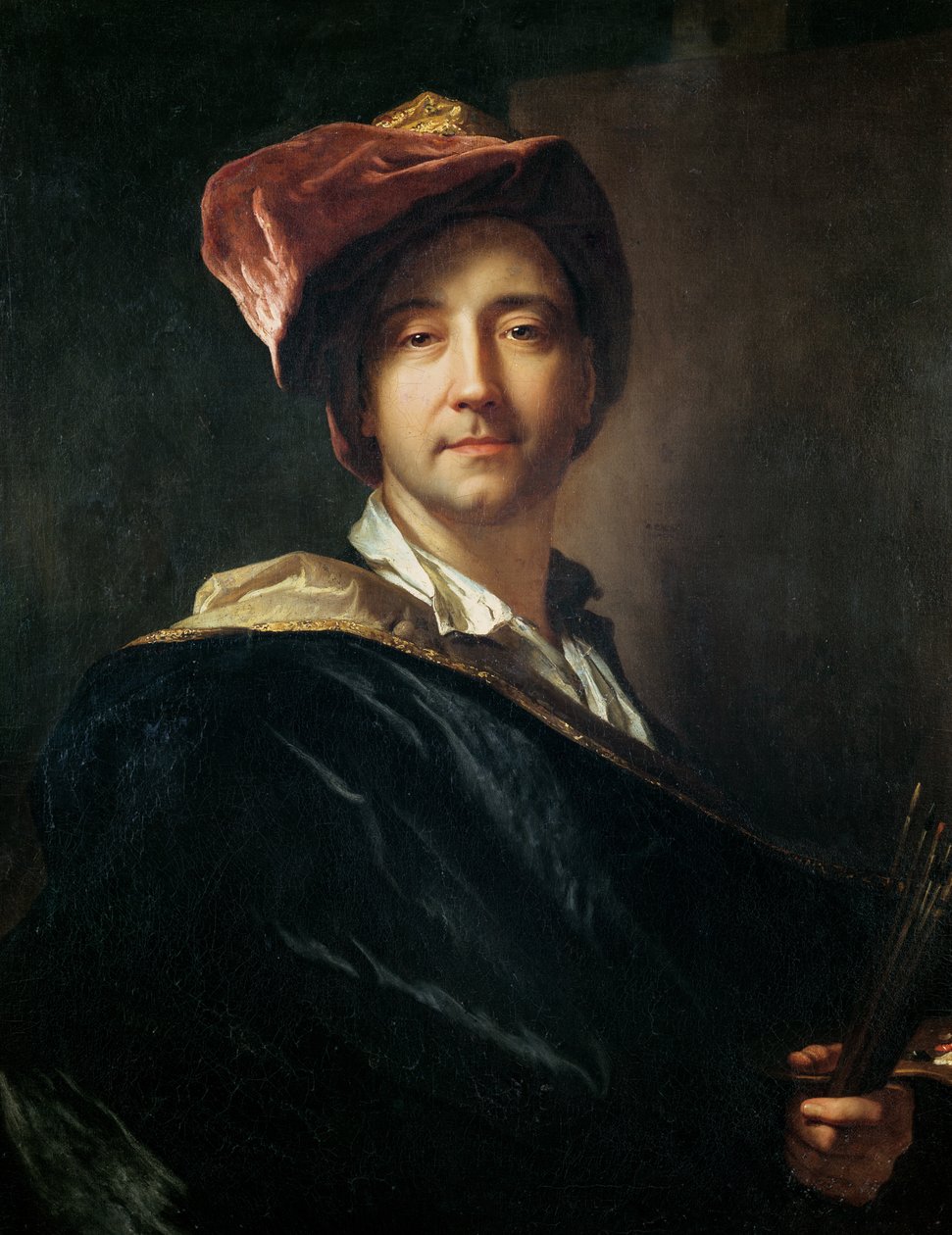 Autorretrato con turbante, 1700 de Hyacinthe Francois Rigaud