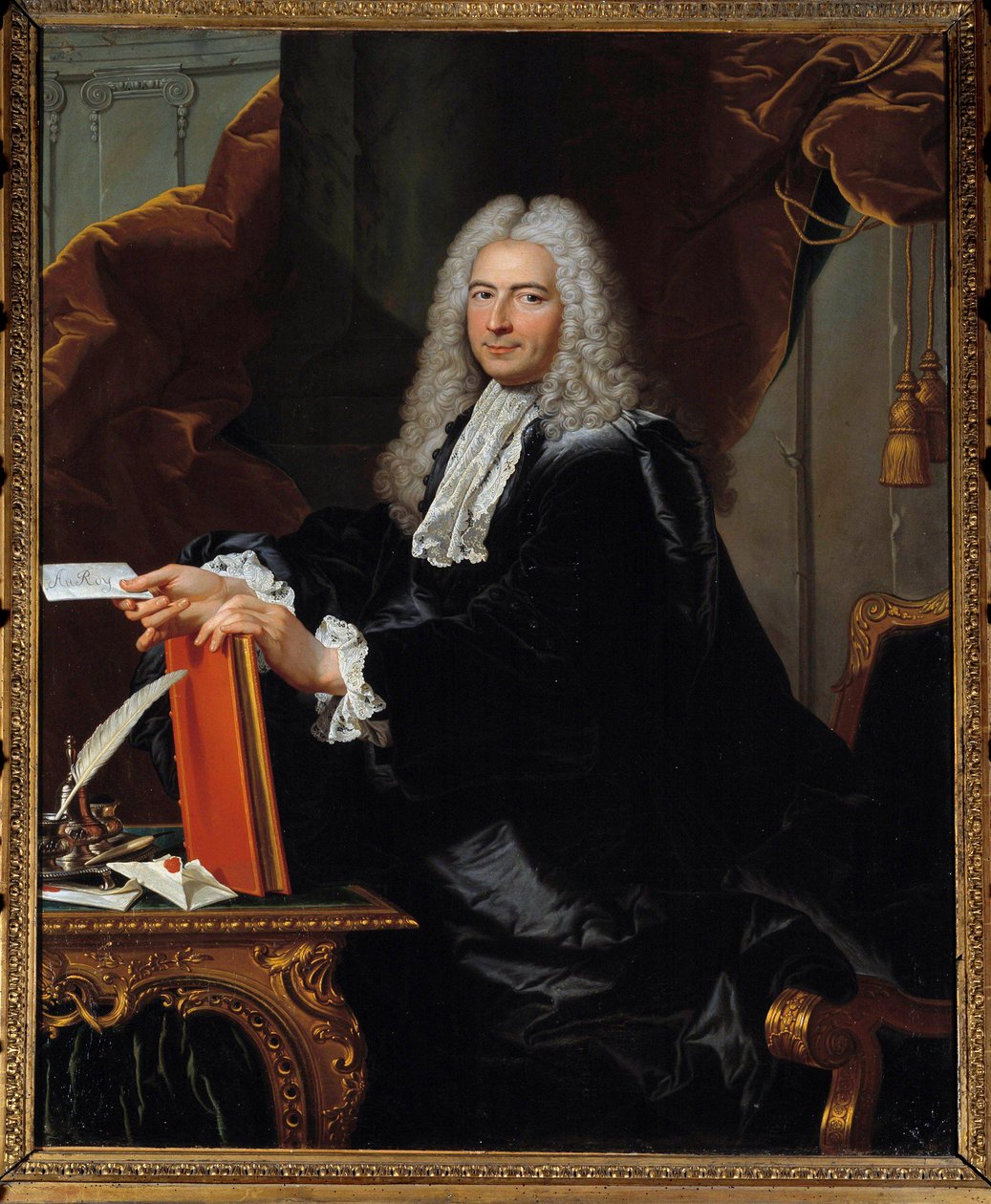 Retrato de Philibert Orry (1689-1747) Controlador Financiero de Hyacinthe (studio of) Rigaud