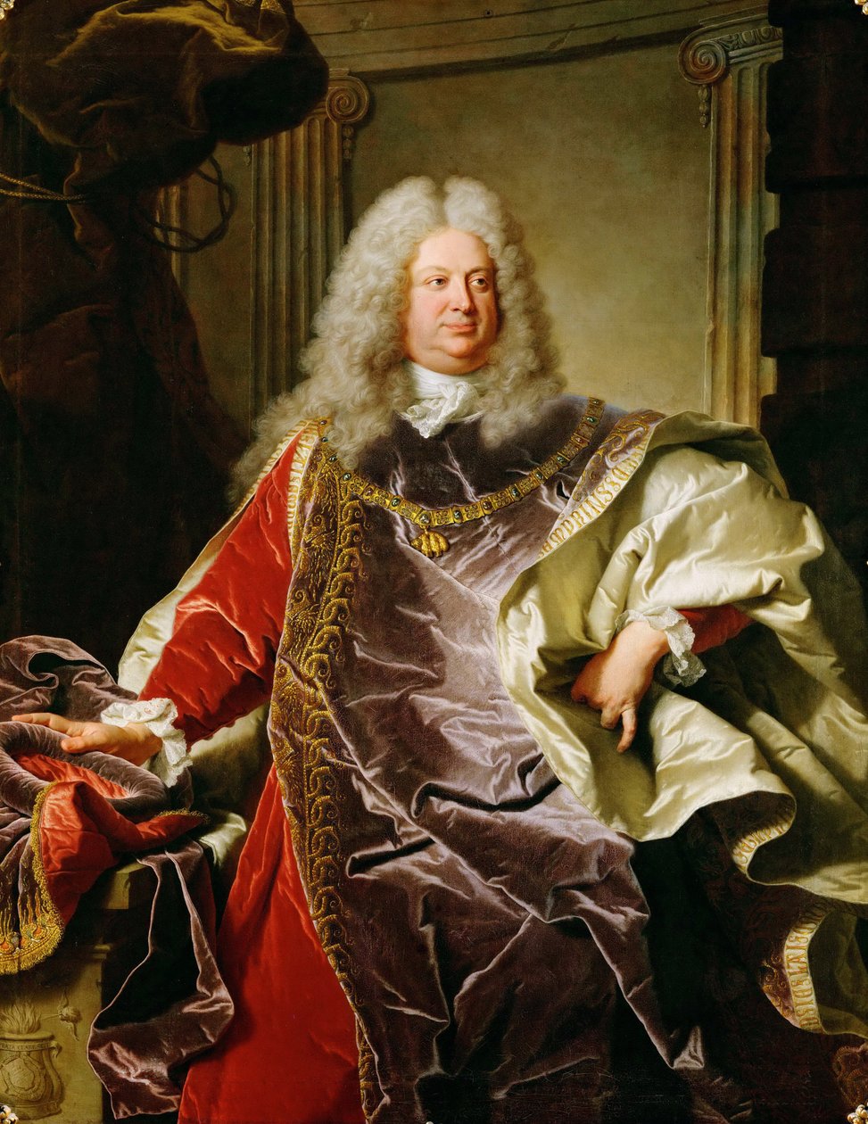 Barroco: Retrato de Felipe Luis, conde de Sinzendorf Neubourg de Hyacinthe Francois Rigaud