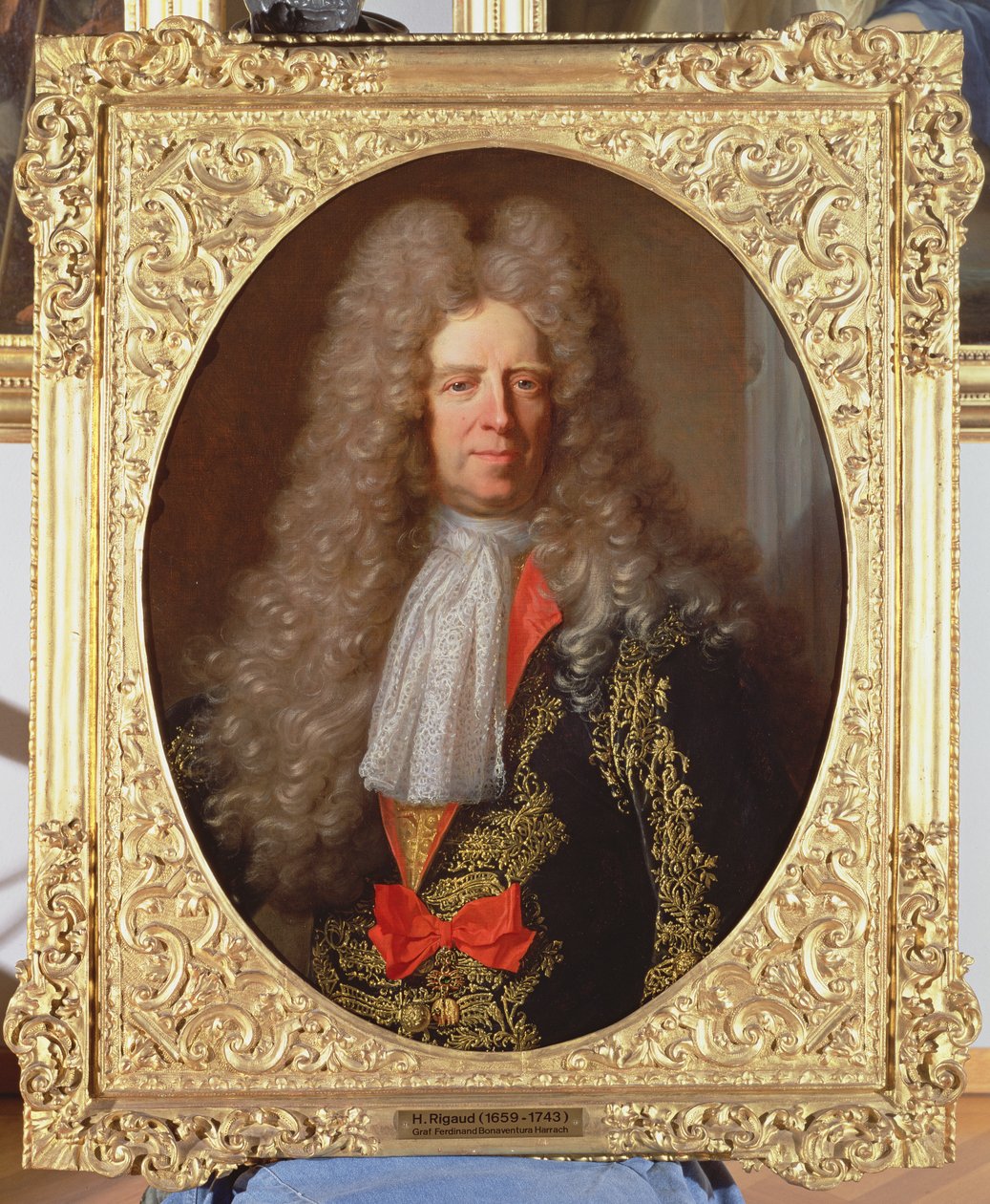 Conde Ferdinand Bonaventura Harrach (1636-1706), Mayordomo Jefe del Rey Leopoldo I de Hungría (1640-1705), 1698 de Hyacinthe Francois Rigaud