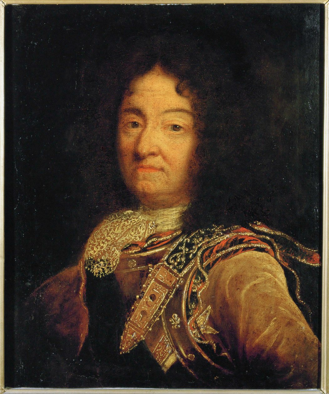 Luis XIV en la vejez (pintura sobre lienzo) de Hyacinthe Francois Rigaud