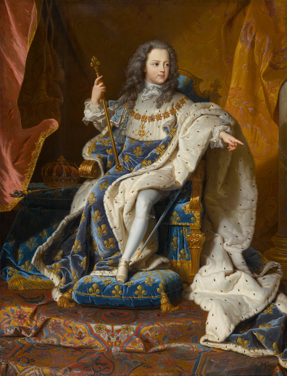 Luis XV (1710-1774), circa 1715-1717 de Hyacinthe Francois Rigaud