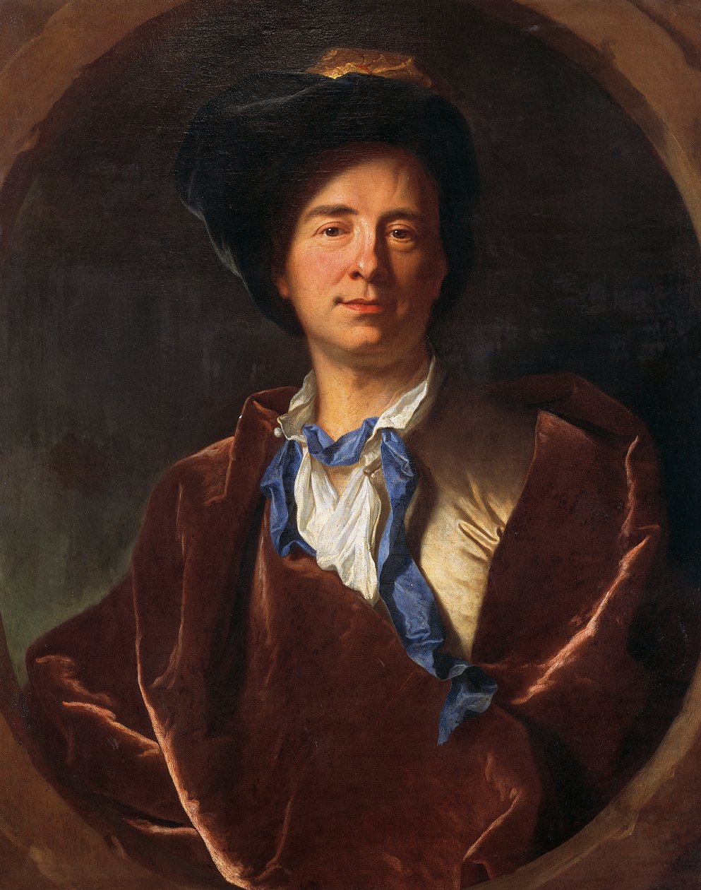 Retrato de Bernard Le Bovier de Fontenelle de Hyacinthe Francois Rigaud