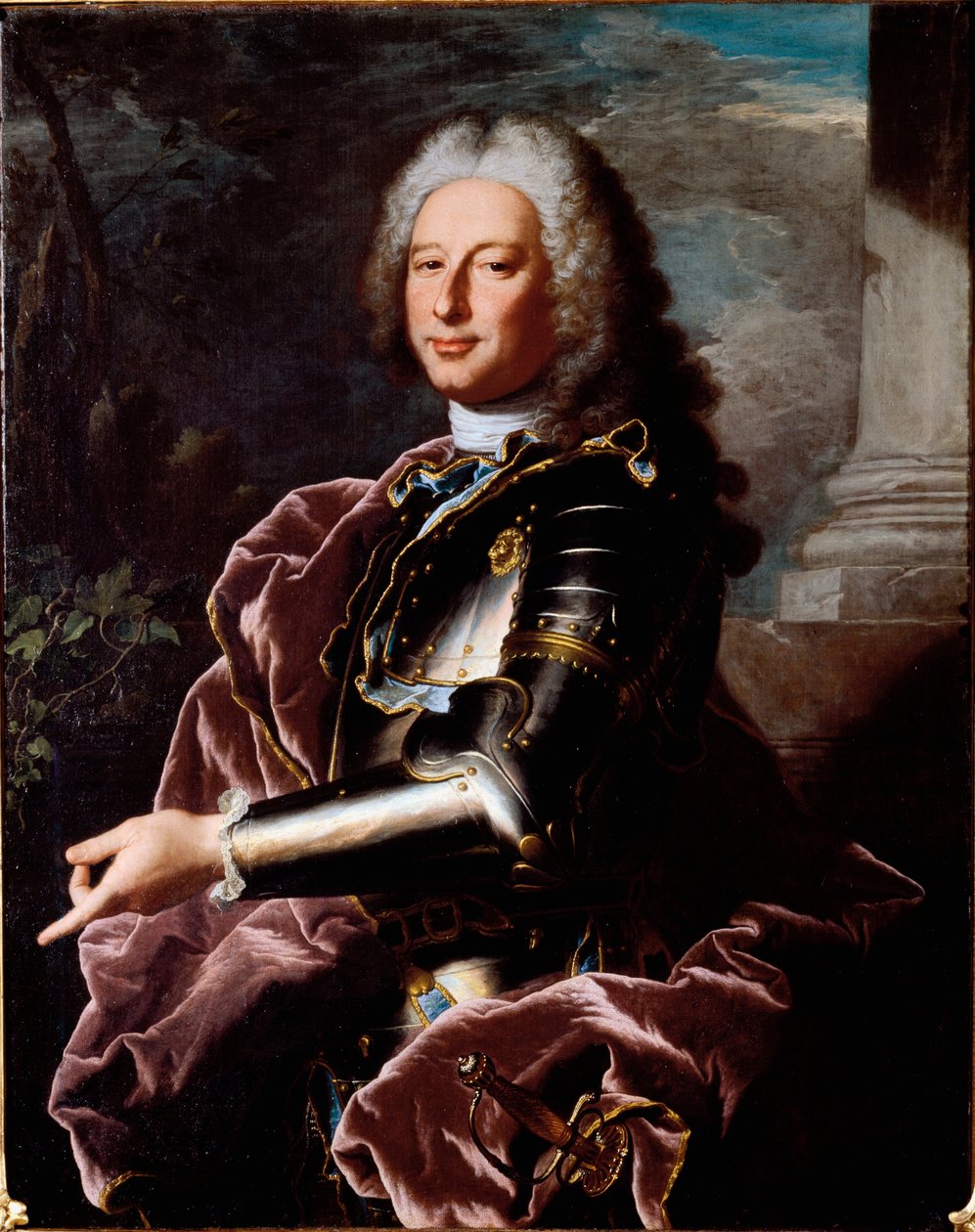 Retrato de Giovanni Francesco II Brignole Sale (1695-1760) Dogo de Génova y Embajador de la República de Génova en Francia bajo Luis XV de Hyacinthe Francois Rigaud