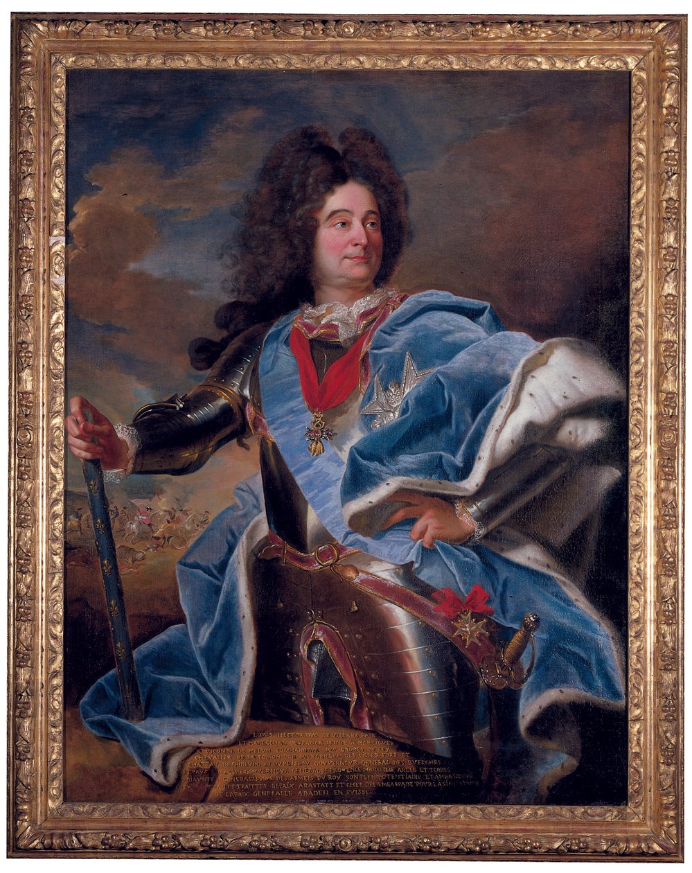 Retrato del Duque de Villars de Hyacinthe Francois Rigaud