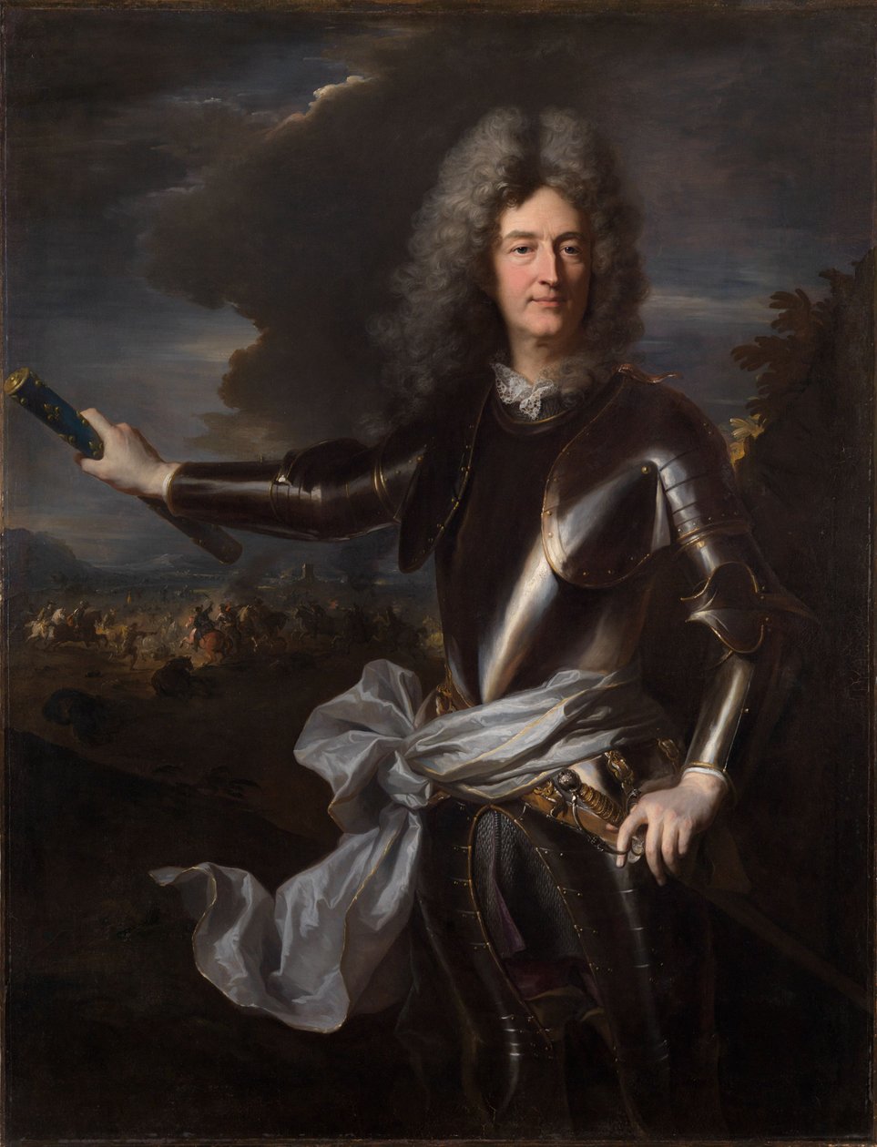 Retrato del mariscal Charles-Auguste de Matignon de Hyacinthe Rigaud