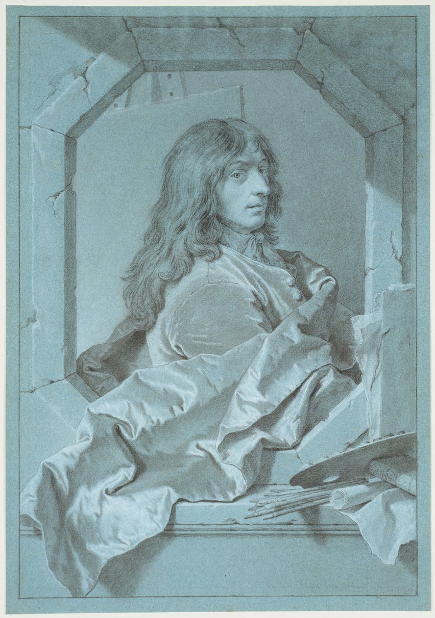 Retrato del pintor Sébastien Bourdon de Hyacinthe Rigaud