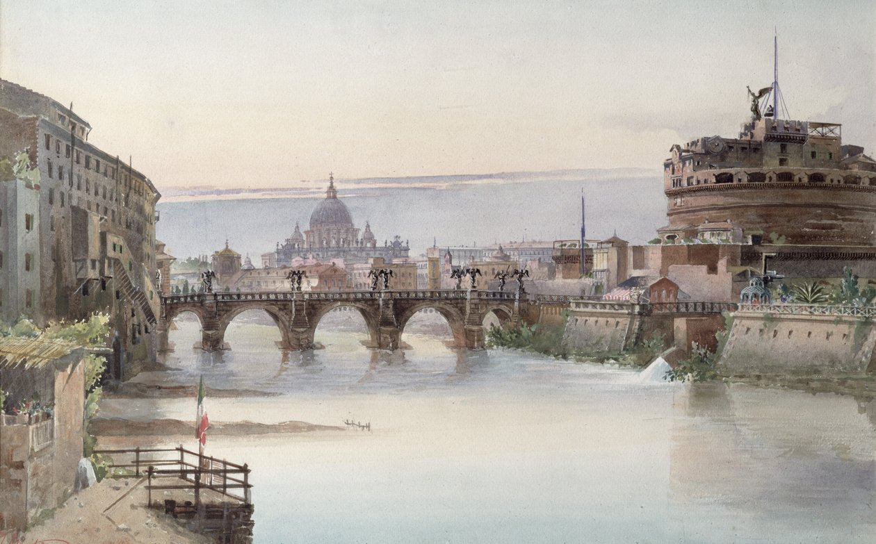 Vista de Roma, 1860 de I. Martin