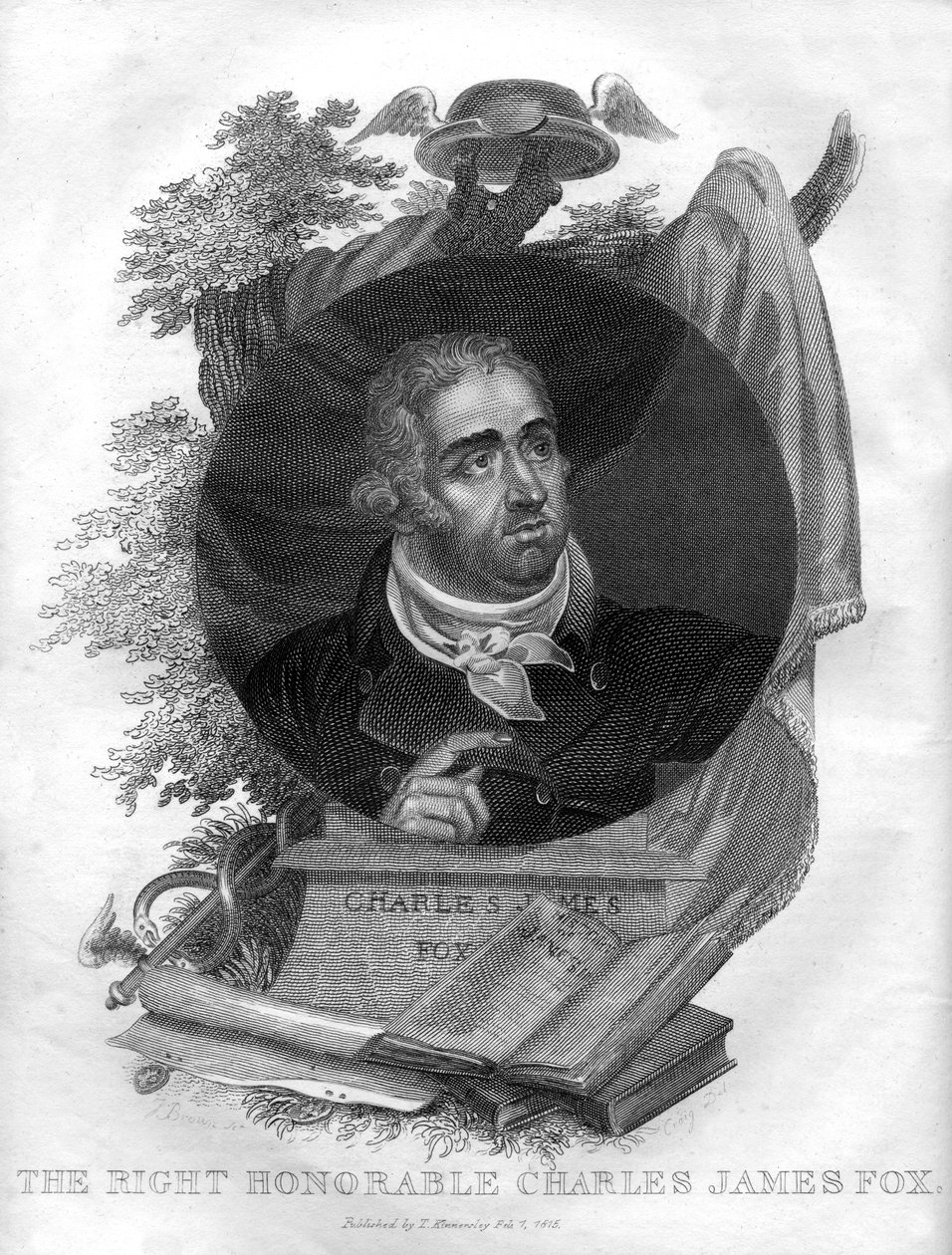 El Honorable Charles James Fox 1749-1806, 1816 de I. Brown