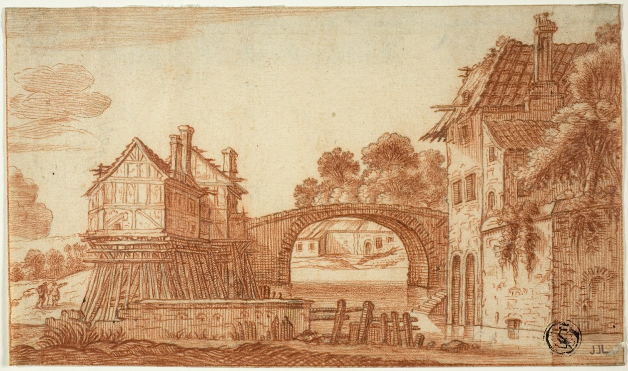 Casas antiguas en el Canal de I Jan van de Velde