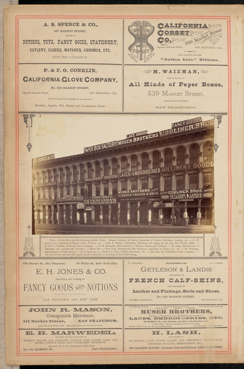 [Edificio en Market Street, San Francisco] de I. W. Taber