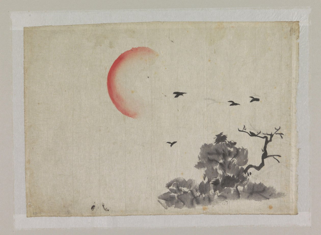 Paisaje con sol poniente de Ichirakasai
