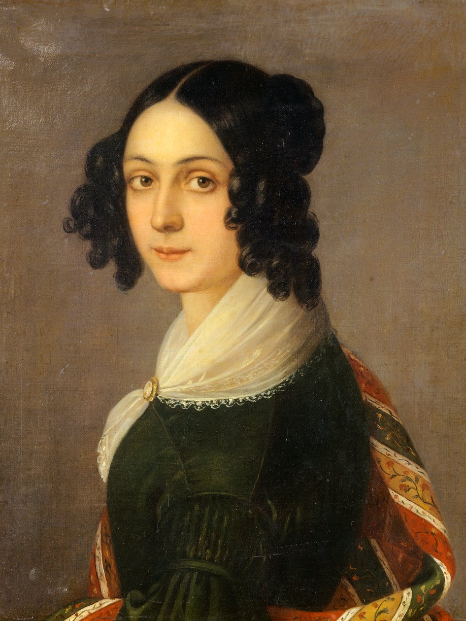 Autorretrato, de Ida Botti Scifoni (1812-1844), óleo sobre lienzo, 60x47 cm de Ida Botti Scifoni